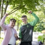 Darragh Hopkins, Ballina, who was delighted and will be doing Government in University of Galway and Brian Bohan, Ballina, who as happy out with 577 and will be doing Business and Law in UCD.